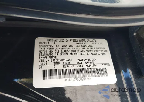 2018 Nissan Rogue Sport Sv из США, поврежденный, VIN JN1BJ1CR0JW204756